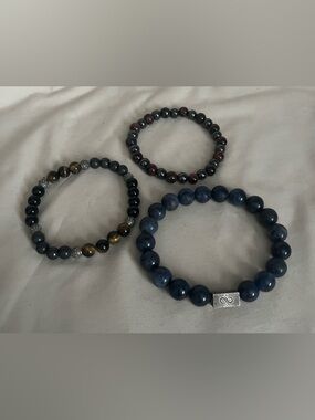 Men's Bracelets -Various Colored Stones